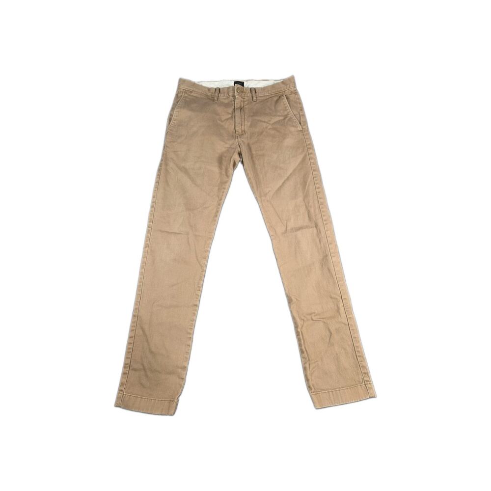 J.Crew Men's 484 Slim Chino Pants Size 31x32 Brown Stretch Cotton Twill C8